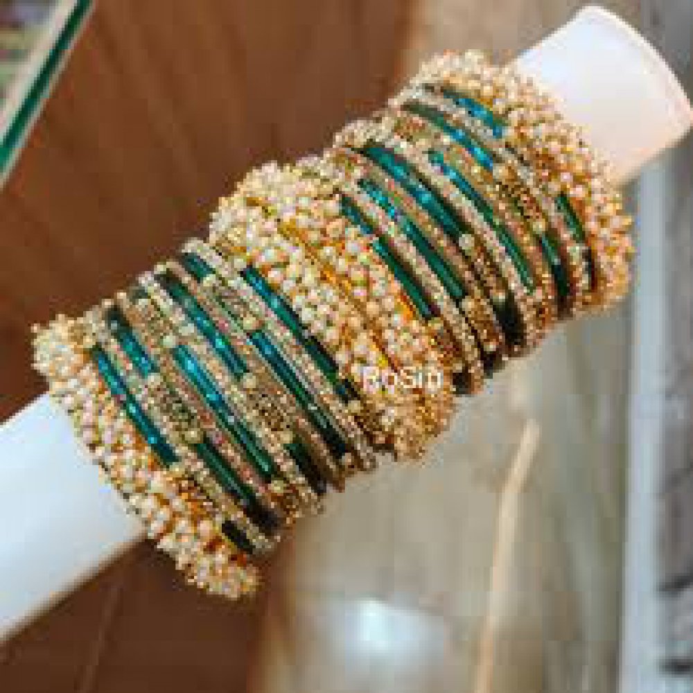 Pearl Bridal Bangles