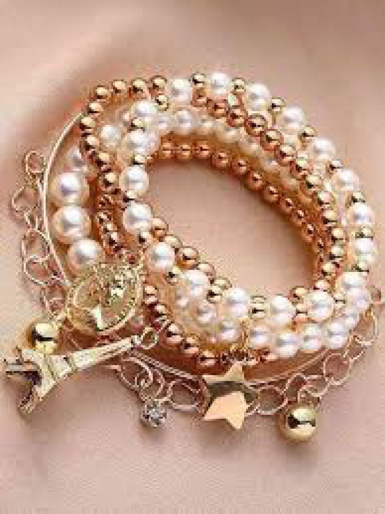 Pearl Charm Bracelet