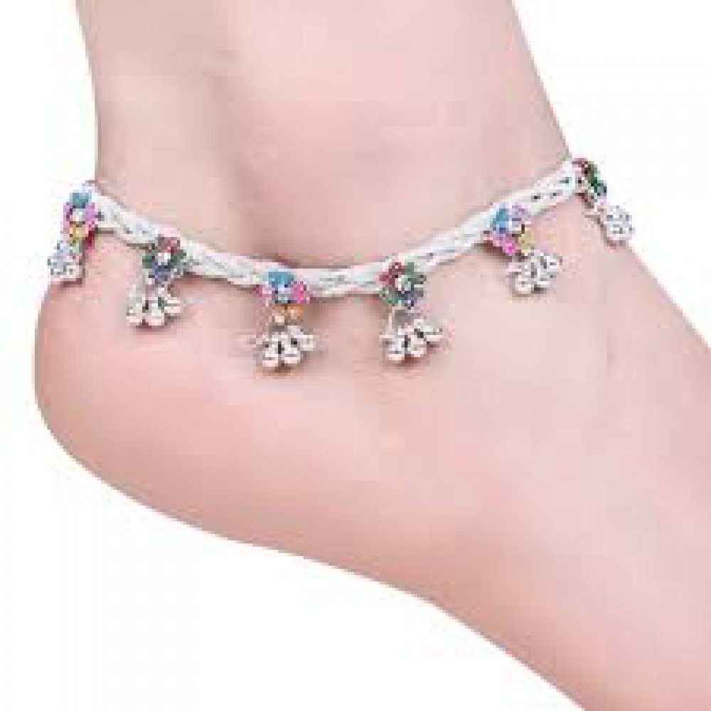 Silver Finish Anklet
