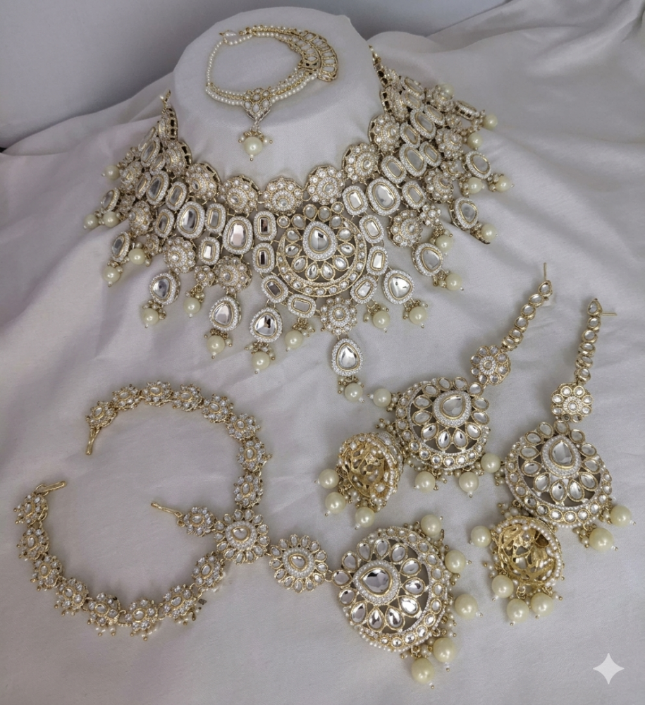 Pearl Wedding Necklace Set